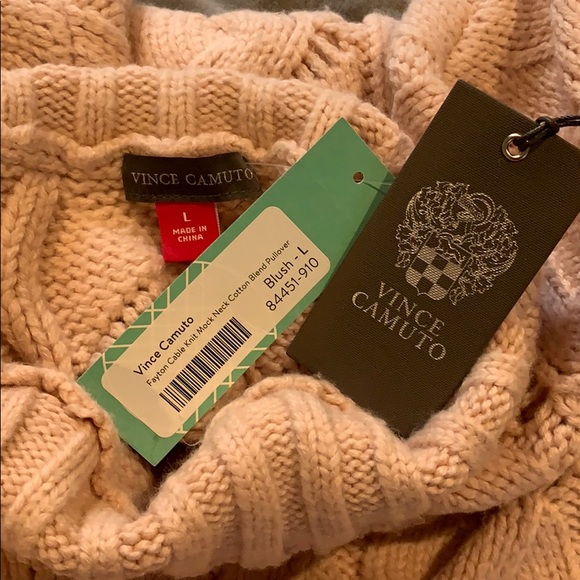 🛼 Vince Camuto 🛼 cable knit mock neck pullover - Picture 6 of 8